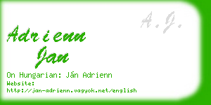 adrienn jan business card