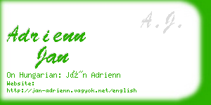 adrienn jan business card